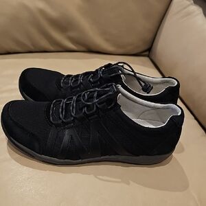 Dansko Black Lace-Up Sneakers for Women